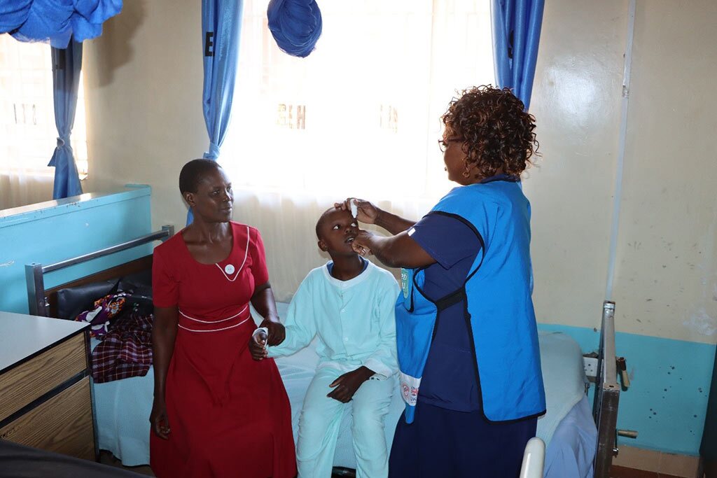 foto beneficiari in kenya in ospedale