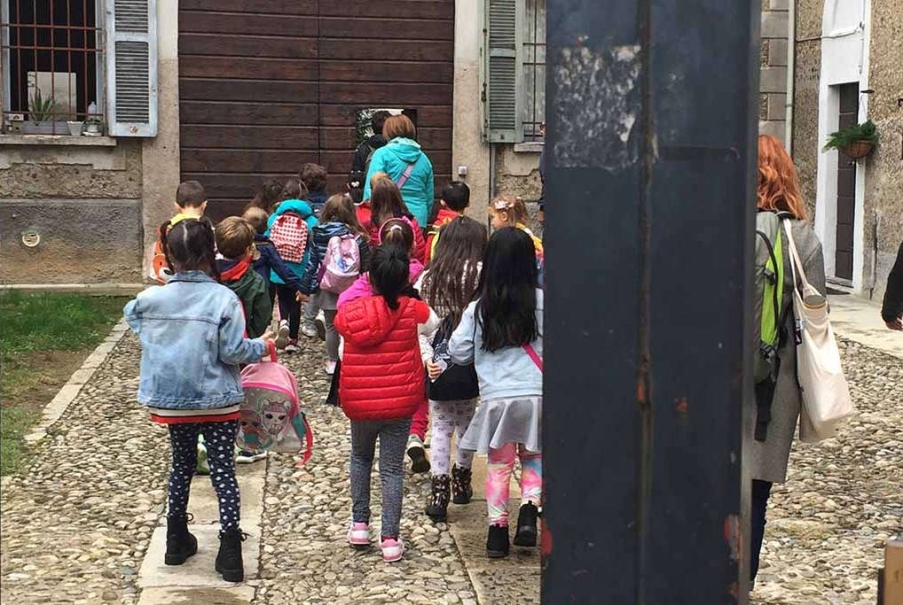 bambini durante un'attività extra-scolastica