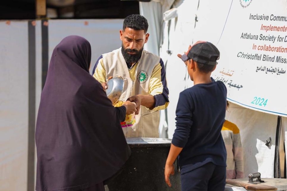 distribuzione pasti a Gaza