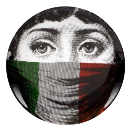 piatto tricolore fornasetti